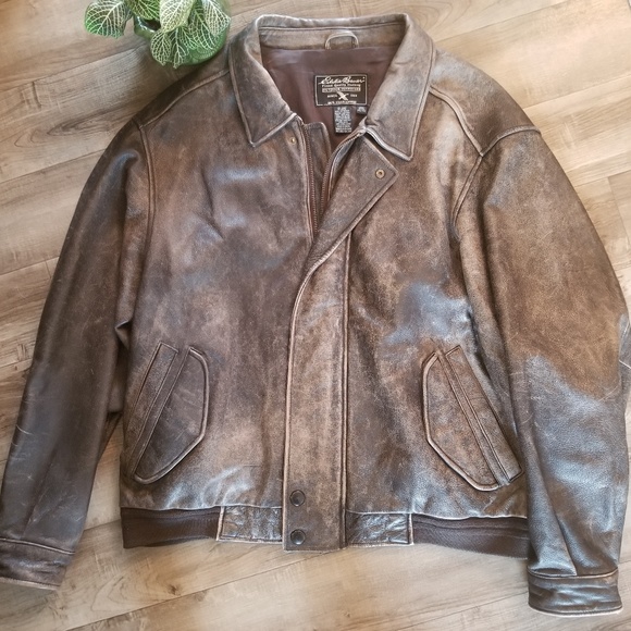 eddie bauer leather jacket